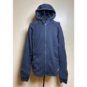 REI Black Fleece-Lined Full Zip Hoodie Women’s Large